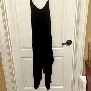 Spaghetti strap soft cotton/tee shirt material romper. Very roomy and comfy